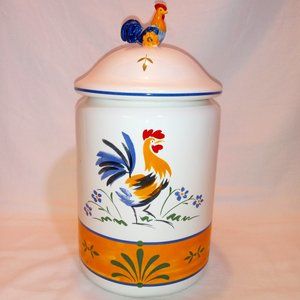 Vintage Avon The Provencal Collection Rooster Canister with Lid